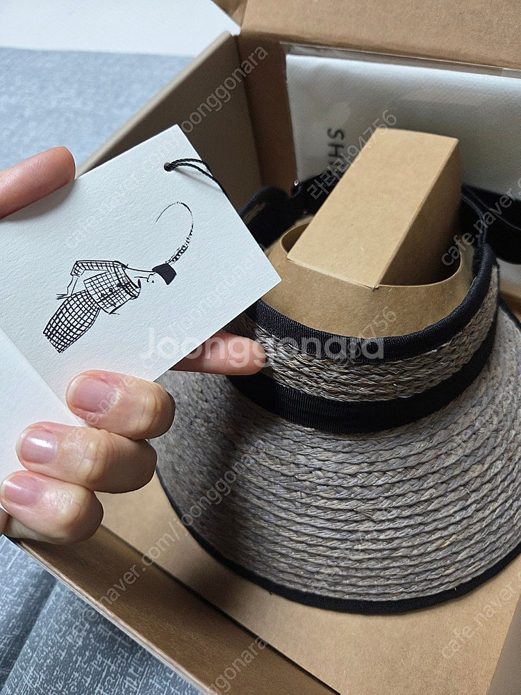 신저 선바이저 까멜리아 그레이(새상품)--2