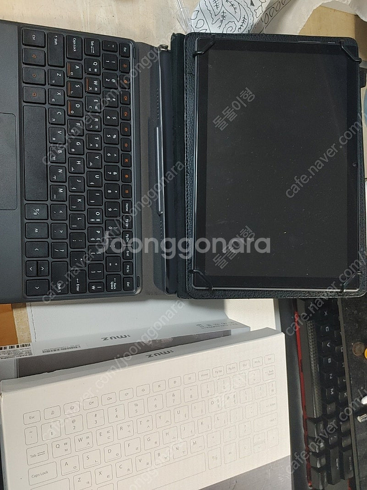 뮤패드 L10 팝니다 키보드+기본케이스 포함 풀박스--1
