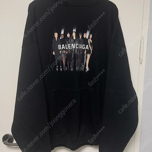 정품 발렌시아가 리얼 아트워크 후드 후드티 후디