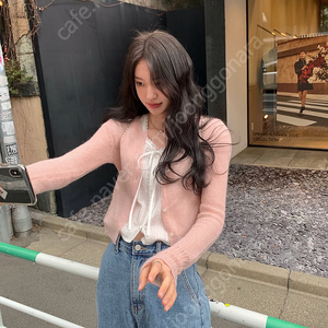르플레인 가디건 블라우스 세트