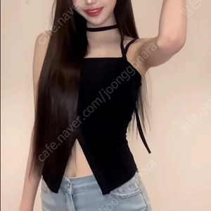 장원영 나시 팔아요 L3 BUTTON SLEEVELESS
