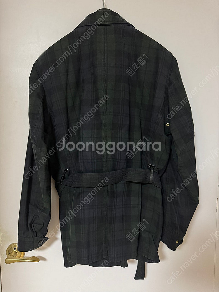 바스통 005 블랙와치 왁스자켓 XL--1