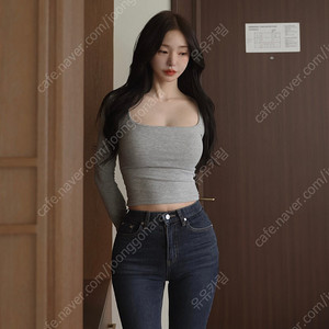 골반볼륨업 하이웨스트 세미부츠컷 골반뽕청바지 진청 M, 카인다미 골반뽕청바지 진청