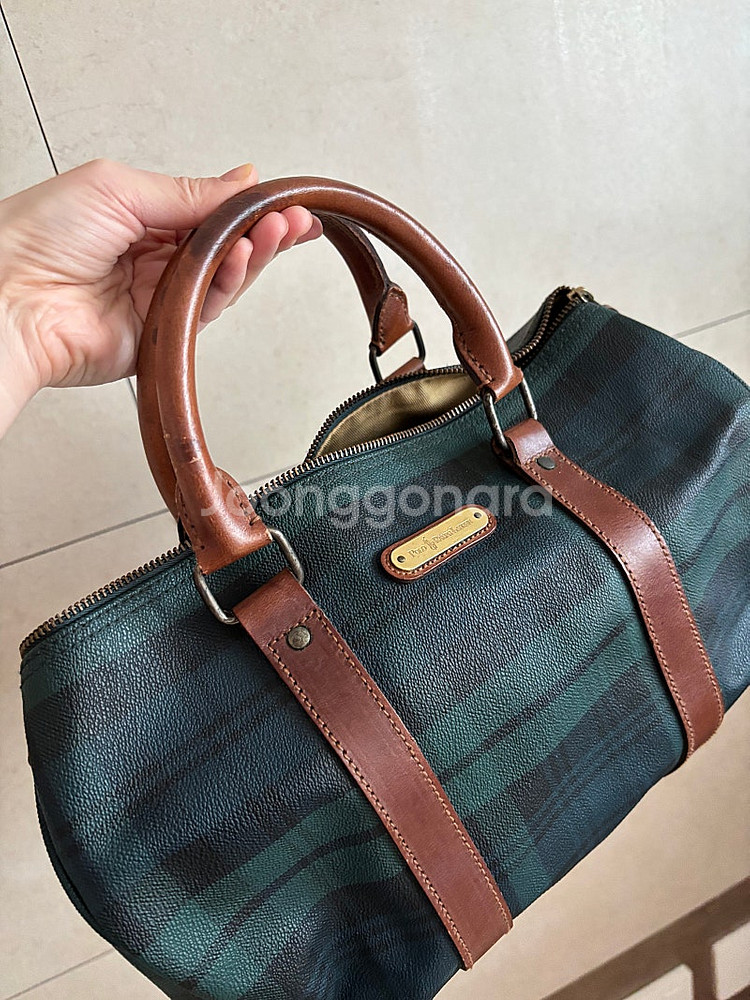 폴로 랄프로렌 블랙와치 보스턴 백 여행가방 캐리어 토트...--4