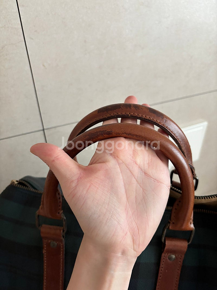 폴로 랄프로렌 블랙와치 보스턴 백 여행가방 캐리어 토트...--5