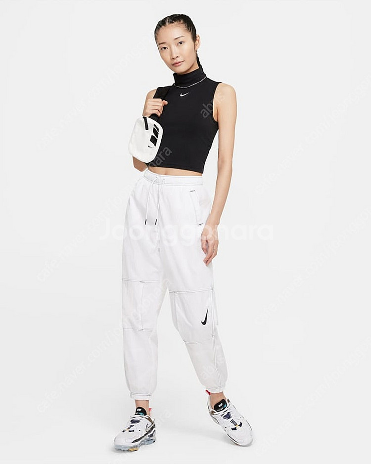 나이키 여자 스우시 리펠 바지 DD5573-100 화이트 S사이즈 판매합니다--0