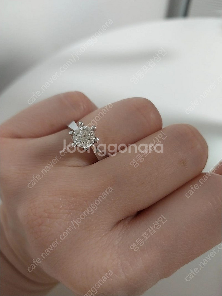 천연 다이아몬드 14k화이트골드 혼수 셋트 1캐럿 여성...--8
