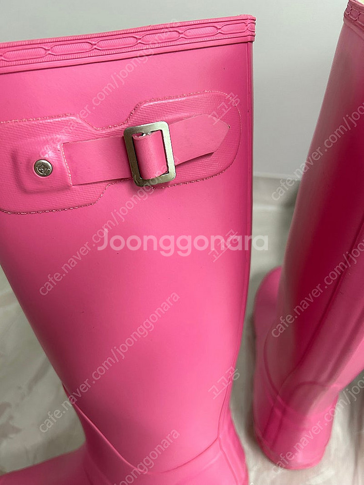 헌터 레인부츠 오리지날 톨 핑크 EU38/ UK5 24...--6