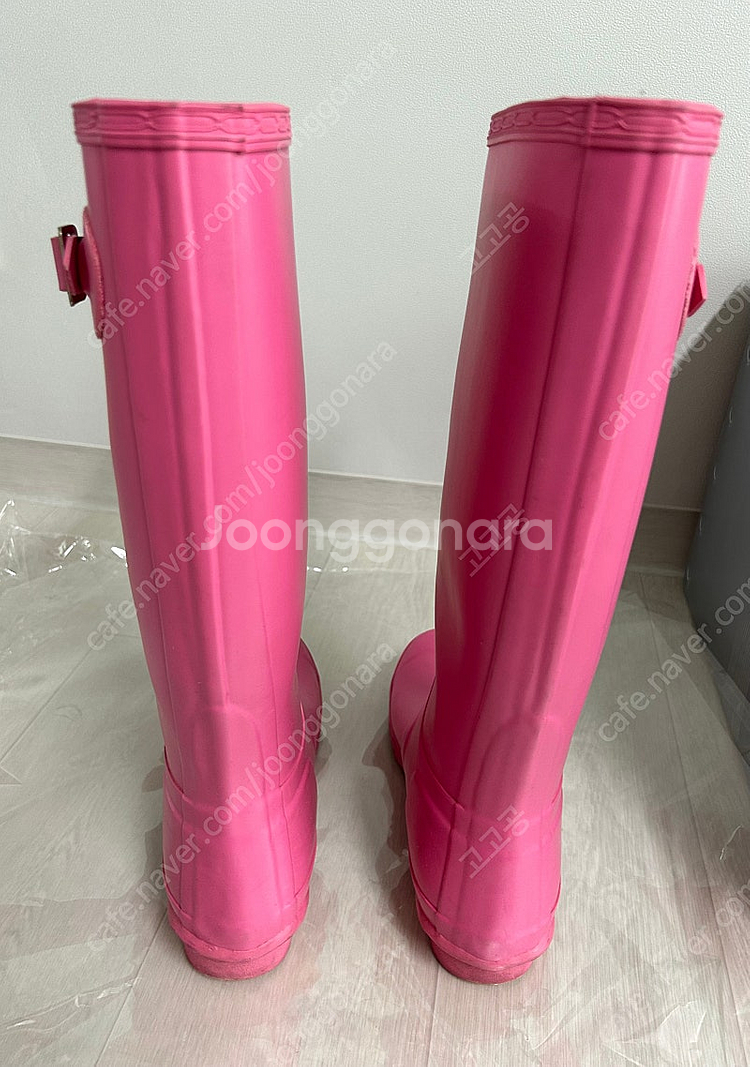 헌터 레인부츠 오리지날 톨 핑크 EU38/ UK5 24...--8