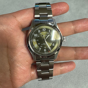 해밀턴 신형 카키필드 오토 녹판(올리브) 38mm 판매