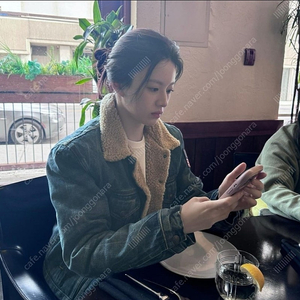 폴로 쉐르파 성조기 청자켓