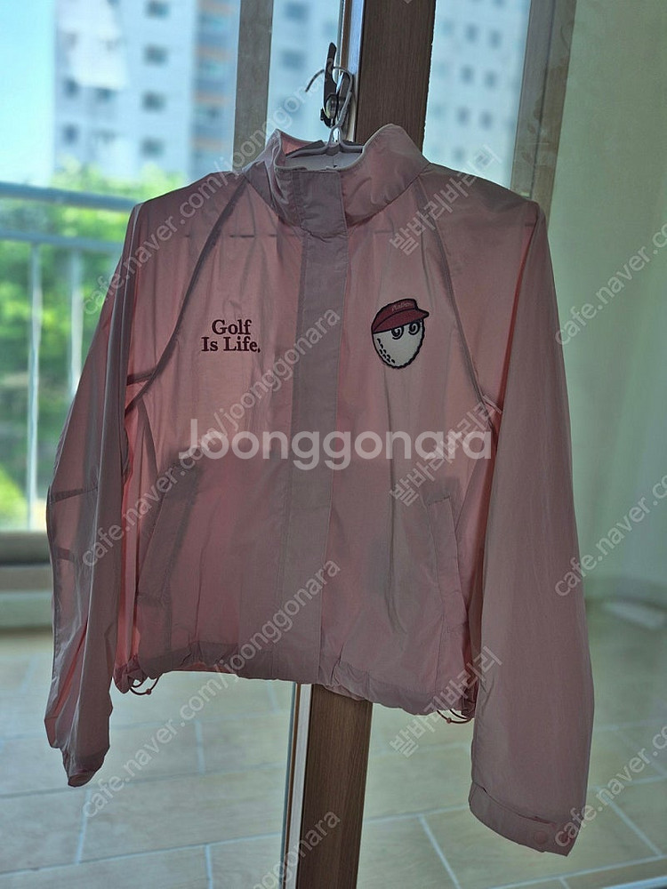 말본 핑크 골프 바람막이 85 사이즈+모자--3