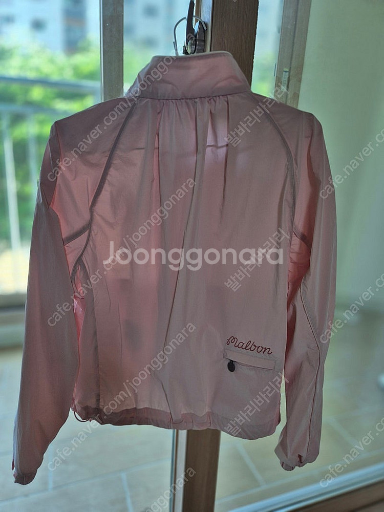 말본 핑크 골프 바람막이 85 사이즈+모자--6