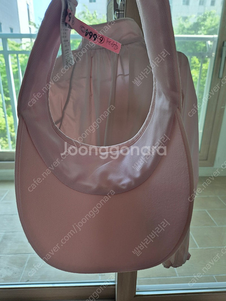 말본 핑크 골프 바람막이 85 사이즈+모자--7