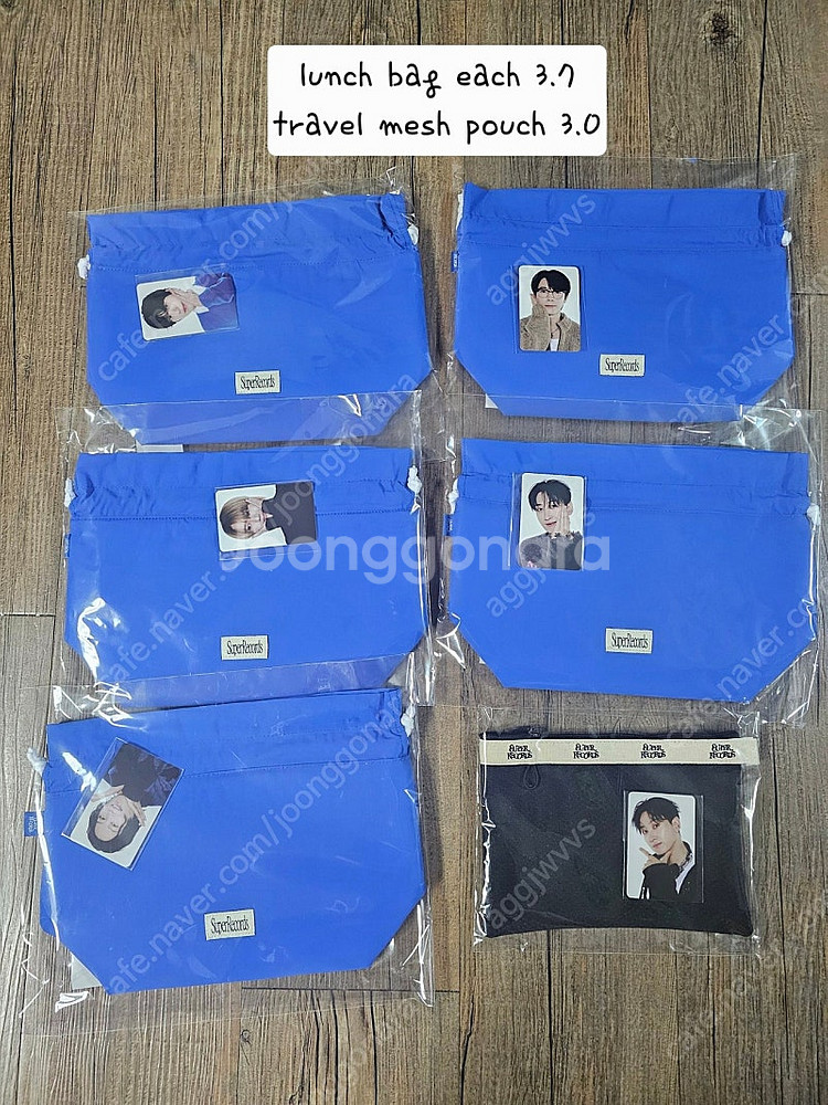 슈퍼주니어 슈퍼레코즈 md 런치백 로즈데이 포카 등 판...--1