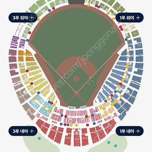 삼성vs 롯데 클래식시리즈 금요일 3루 외야2연석