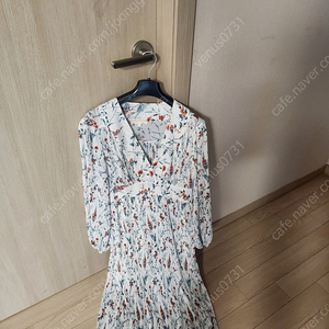 마쥬 미디 원피스 floral print plisse georgette