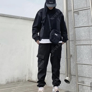 세븐셀라 OG se 카고조거 슬랙스 Black 봄여름용 30사이즈 1회착