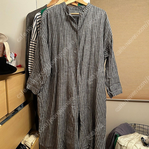 (가격내림/무료배송) nest robe 네스트로브 린넨 스트라이프 로브원피스 팝니다