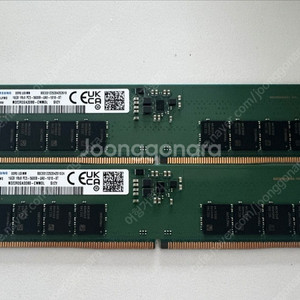 삼성 DDR5 16GB 5600MHz 램 2장 팝니다