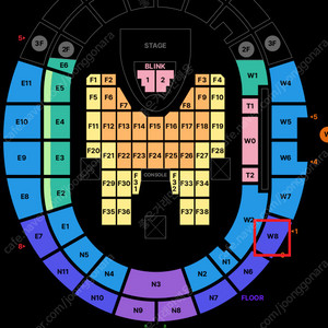 블랙핑크 콘서트 막콘 W8 연석 양도