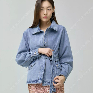 브리엘 25년 신상 데님 블루 여성 자켓 55 66 청자켓