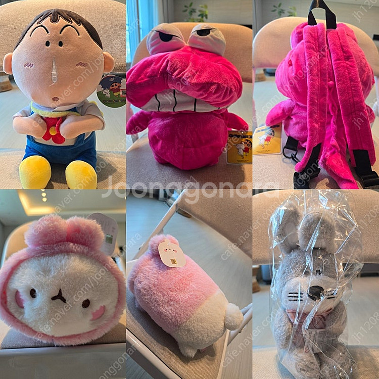 새상품 택달린 인형 대량판매(잔망루피/우소우소짱/미피/모후샌드/산리오/짱구/공오리등등)--5