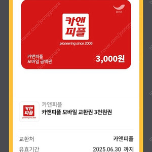 카앤피플 3천원 ㅡ 500원판매
