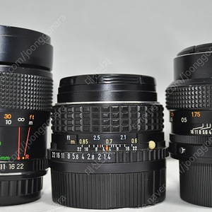 펜탁스50mm1:1.4 코니카핵사논50 1.7 야시카42-75 니콘20mm 24mm1:2.8팝니다