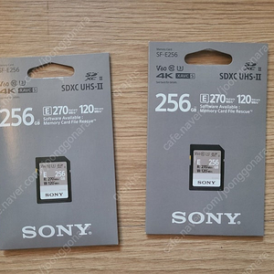 소니 SD 메모리카드 v60 256gb, SF-E256 미개봉 2개 판매