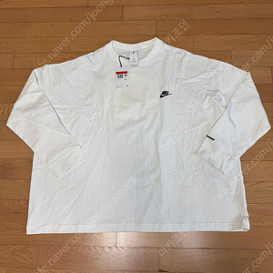 [L] 나이키 피스마이너스원 피마원 롱슬리브 긴팔 티셔츠 흰색 지디 (dr0097-100)