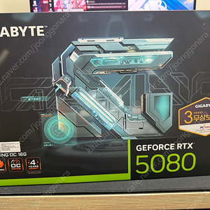 GIGABYTE 지포스 RTX 5080 GAMING OC D7 16GB 피씨디렉트