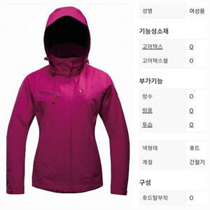블랙야크 고어텍스 자켓 여성 4만