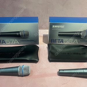 Shure BETA 58 & BETA 57 정품 풀박 일괄판매 + 케이블 2개 (모가미4m, 국산2m)