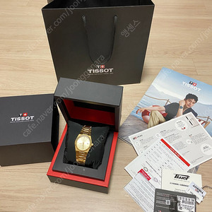 티쏘 PRX 35mm 골드 쿼츠 시계 T137.210.33.021.00