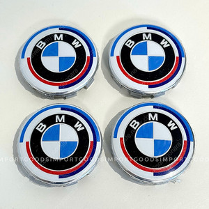 BMW 50주년 휠캡 4개 새제품 E바디 F바디 G바디 56미리 68미리 택배포함 1.5만원