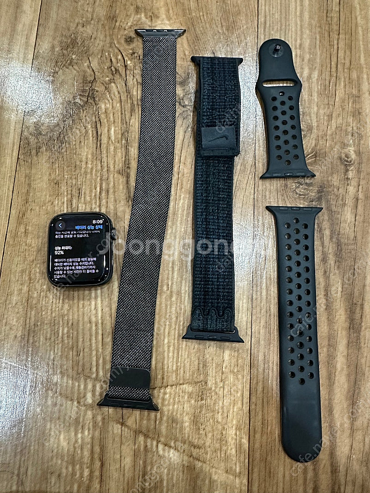 애플워치8 스테인리스 그래파이트 45mm--1