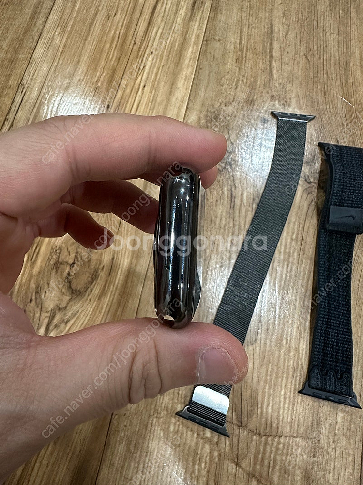 애플워치8 스테인리스 그래파이트 45mm--2