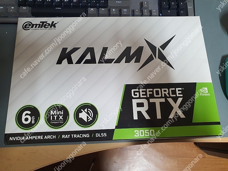 이엠텍 팬리스 RTX3050 그래픽카드 팝니다.
