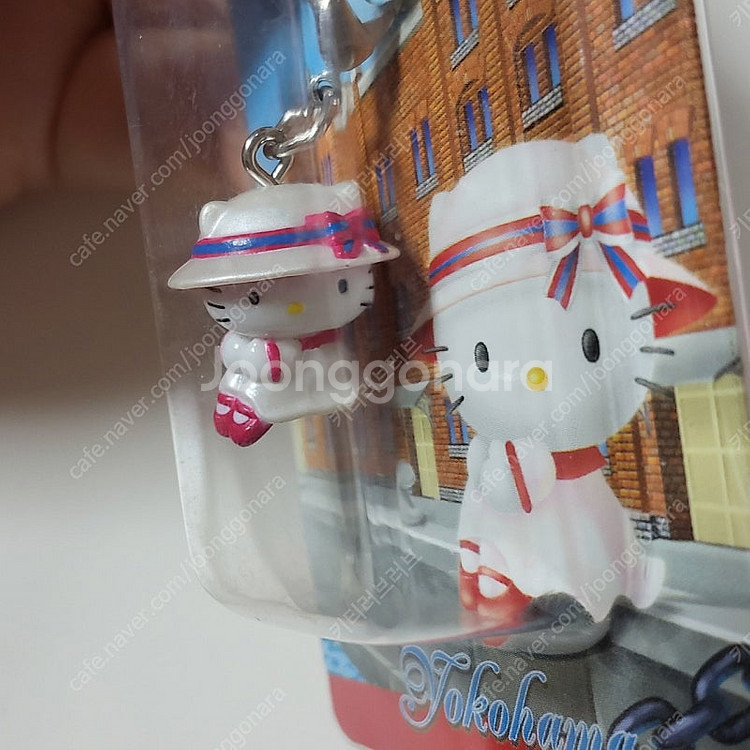 헬로키티 요코하마 지역한정 빨간구두 키티 고리 마스코트...--1