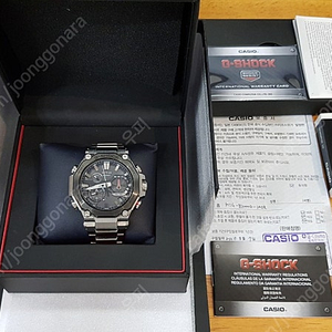 [풀박스1회착용] 카시오 G-Shock 은색 MTG-B1000D-1adr  casio 지샥