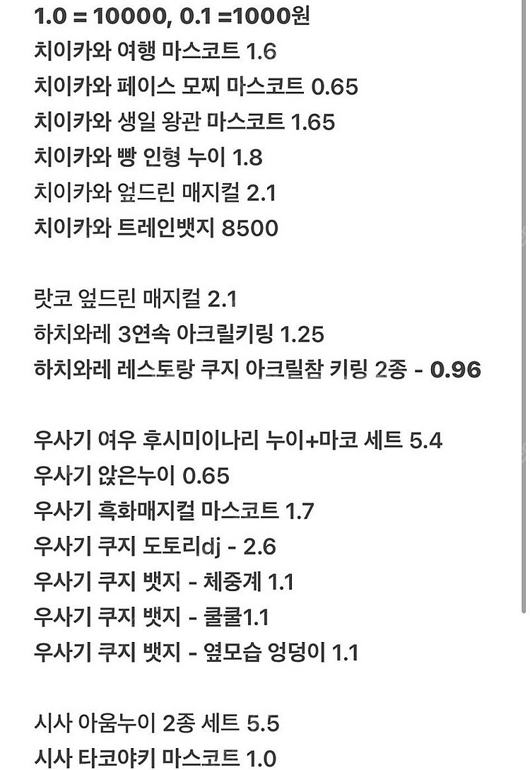 먼작귀 치이카와 하치와레 랏코 우사기 인형 누이 마스코...--4