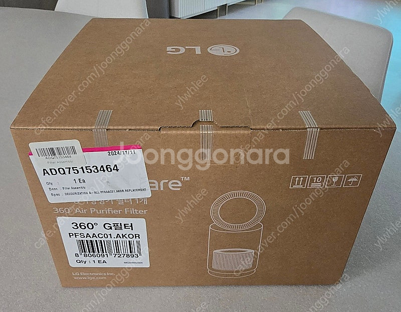 LG공기청정기 360 G 필터 정품 새상품 박스개봉만 ...--0