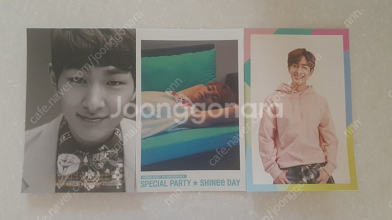 샤이니 온유 종현 키 민호 5,7,9주년 팬미팅 엽서--0