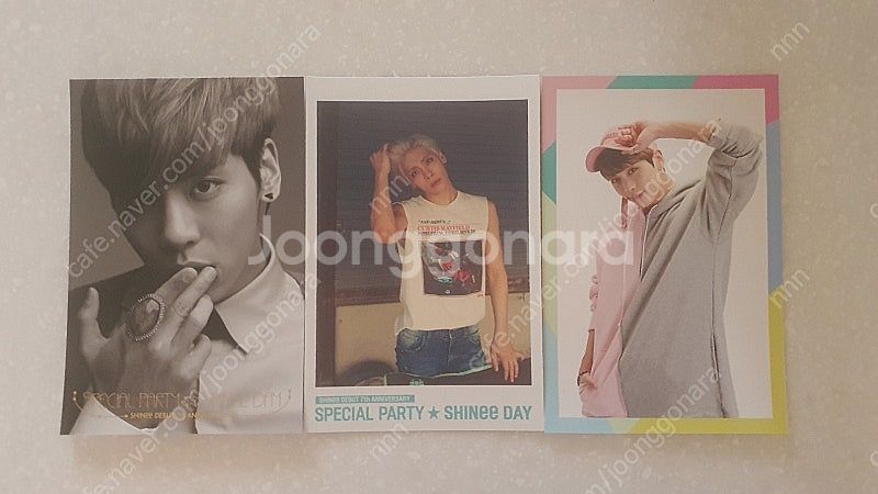 샤이니 온유 종현 키 민호 5,7,9주년 팬미팅 엽서--1