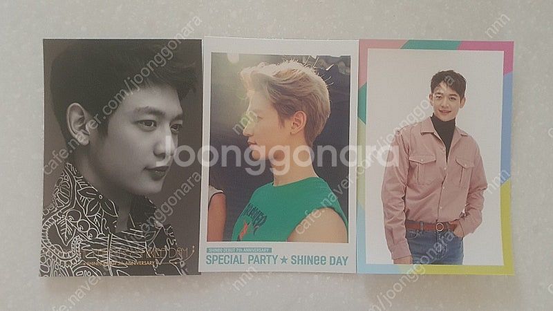 샤이니 온유 종현 키 민호 5,7,9주년 팬미팅 엽서--3