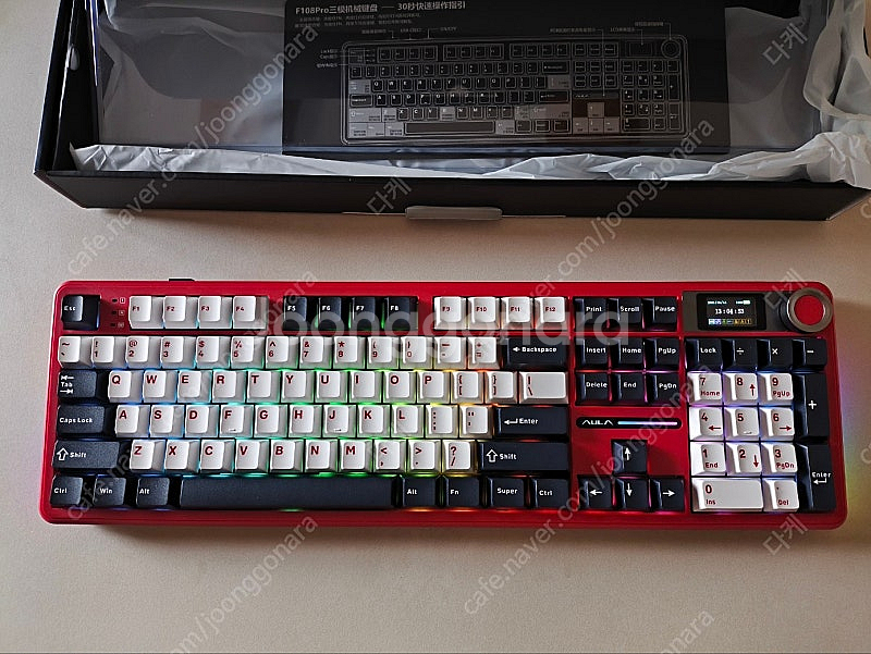 독거미 aula f180 pro 키보드 fr4보강판 풍...--4
