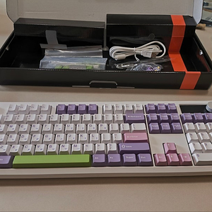 AK74 키보드 마카롱 히야신스축 미사용