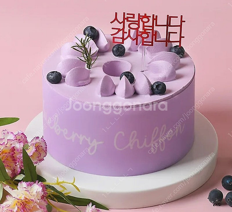 파리바게뜨 상큼한 블루베리 쉬폰 케이크--0