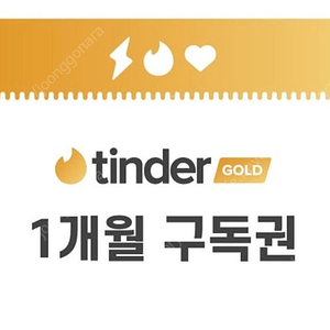 틴더 골드 1개월 이용권